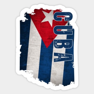 Cuba flag, cuban flag Sticker
